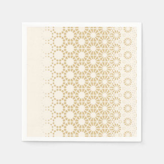 Serviette En Papier Élégante serviettes de Baby shower géométrique en