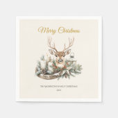 Serviette En Papier Élégante serviettes de Noël rustique - Moderne (Devant)