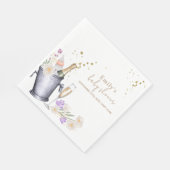 Serviette En Papier Elégante Sip & Voir Champagne Baby shower bouteill (Coin)