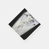 Serviette en papier élégante smoking pour homme (Coin)