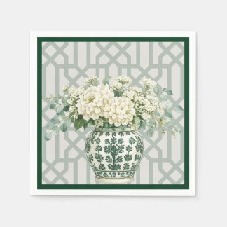 Serviette En Papier Élégante Soirée de Jardin d'Été Florale