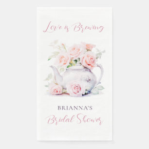 Serviette En Papier Élégante Tea Party de mariée de théière Vintage