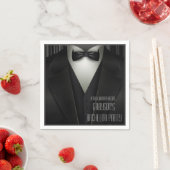 Serviette En Papier Élégante Tuxedo Formal Bachelor Party (En situation)