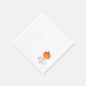 Serviette En Papier Élégante Typographie Script Famille Thanksgiving (Coin)