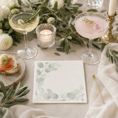 Serviette En Papier Élégante verdure d'eucalyptus