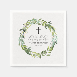 Serviette En Papier Élégante verdure Eucalyptus premier papier de co