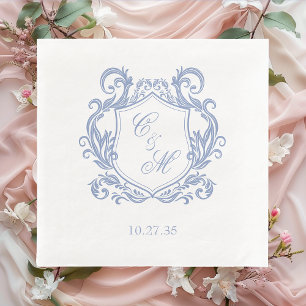 Serviette En Papier Élégantes étiquettes de bouteille de champagne de