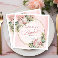 Élégantes fleurs rose poussiéreuse aquarelle Maria