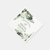 Serviette En Papier Élégantes Orchidées Blanches Mariage Bohème SHOWER (Coin)