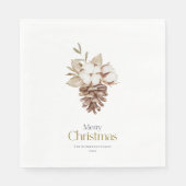 Serviette En Papier Élégantes serviettes décoratives à thème hivernal (Devant)