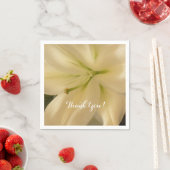 Serviette En Papier Élégantes serviettes en Crema Blanc (En situation)