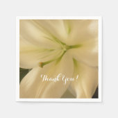 Serviette En Papier Élégantes serviettes en Crema Blanc (Devant)