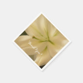 Serviette En Papier Élégantes serviettes en Crema Blanc (Coin)