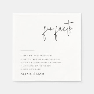 Serviette En Papier Élégantes serviettes Mariage noir et blanc