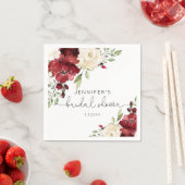 Serviette En Papier Élégantes serviettes mariages de automne bordeaux (En situation)