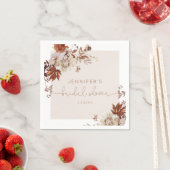 Serviette En Papier Élégantes serviettes mariages de automne rustiques (En situation)