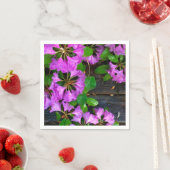 Serviette En Papier Elégants fleurs roses azalées roses (En situation)