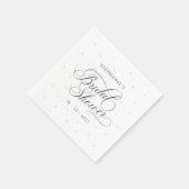 Serviette En Papier Élégants Perles Fête de Mariée (Coin)