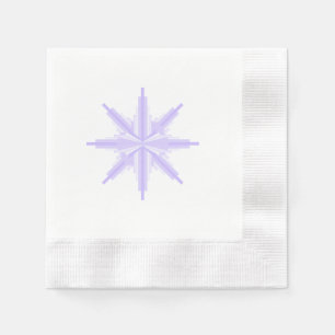 Serviette En Papier Elément Art déco en papier lilas & violet Napkin