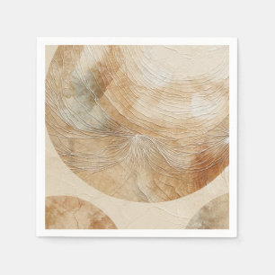 Serviette En Papier Élément bohème bohème neutre aéré naturel