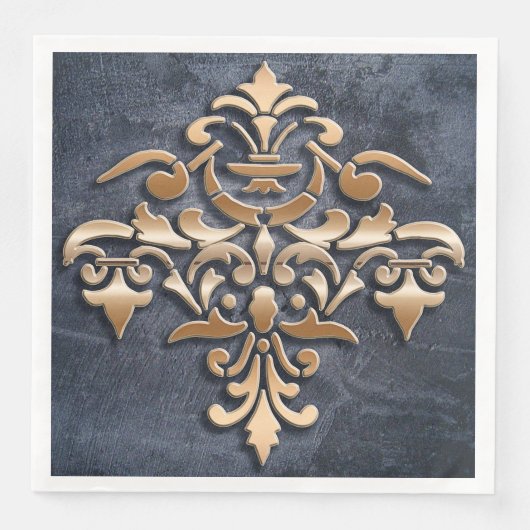 Serviette En Papier élément damask (Devant)