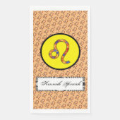 Serviette En Papier Élément du symbole Leo Zodiac par Kenneth Yoncich (Devant)