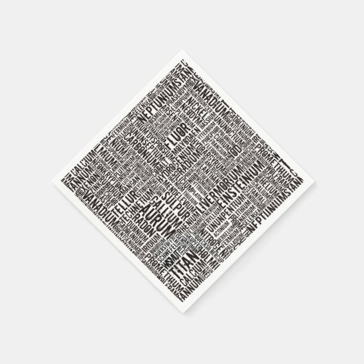 Serviette En Papier Éléments chimiques (Coin)