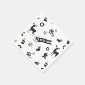 Serviette En Papier Éléments de Noël - Solennel (Coin)