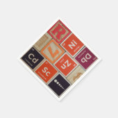 Serviette En Papier Éléments périodiques Science du zinc (Coin)
