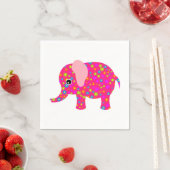 Serviette En Papier Éléphant (En situation)