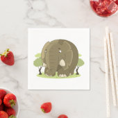 Serviette En Papier Éléphant (En situation)