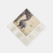 Serviette En Papier Eléphant avec photo bébé (Coin)