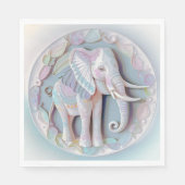 Serviette En Papier Eléphant bébé (Devant)