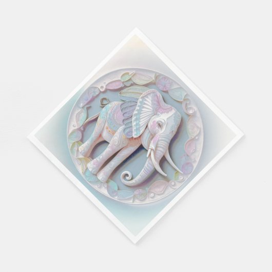 Serviette En Papier Eléphant bébé (Coin)