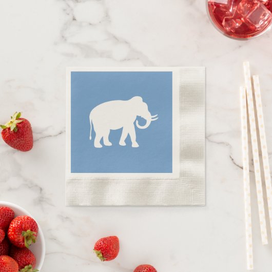 Serviette En Papier Eléphant blanc (En situation)
