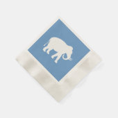 Serviette En Papier Eléphant blanc (Coin)