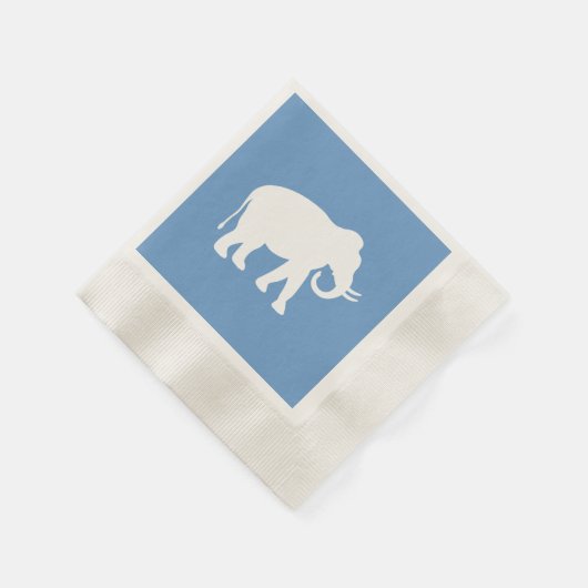 Serviette En Papier Eléphant blanc (Coin)