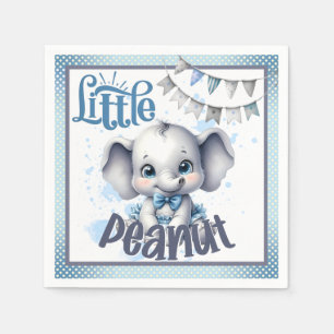 Serviette En Papier Eléphant bleu Cutie - Petite cacahuète