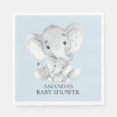 Serviette En Papier Eléphant Boys Baby shower Papier serviettes (Devant)