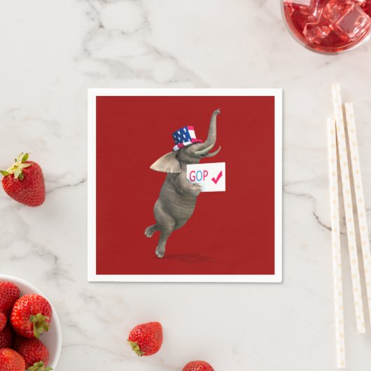 Serviette En Papier Eléphant GOP (En situation)