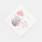 Serviette En Papier Eléphant mignon et Baby shower de ballon Papier Na (Coin)