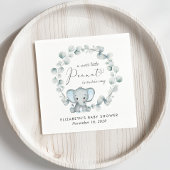 Serviette En Papier Eléphant mignon Eucalyptus Baby Boy Douche