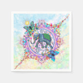 Serviette En Papier Eléphant sacré (Devant)