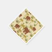 Serviette En Papier Elephants And Palms (Coin)