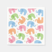 Serviette En Papier Eléphants Papier serviettes (Devant)