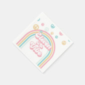 Serviette En Papier Eleven est une Vibe Retro Summer Rainbow (Coin)