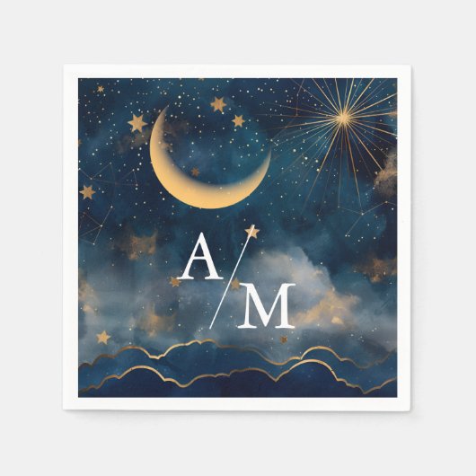 Serviette En Papier Élever l'expérience de dîner à votre céleste-ème (Devant)