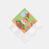 Serviette En Papier Elf de Noël Napkin (Coin)
