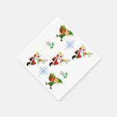 Serviette En Papier elf de Noël santa claus serviettes déjeuner/dîner (Coin)