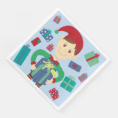 Serviette En Papier Elf emballer les cadeaux (Coin)